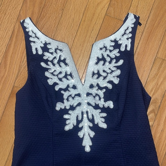 Lilly Pulitzer Gabby Shift Dress True Navy size 4 - Picture 3 of 7